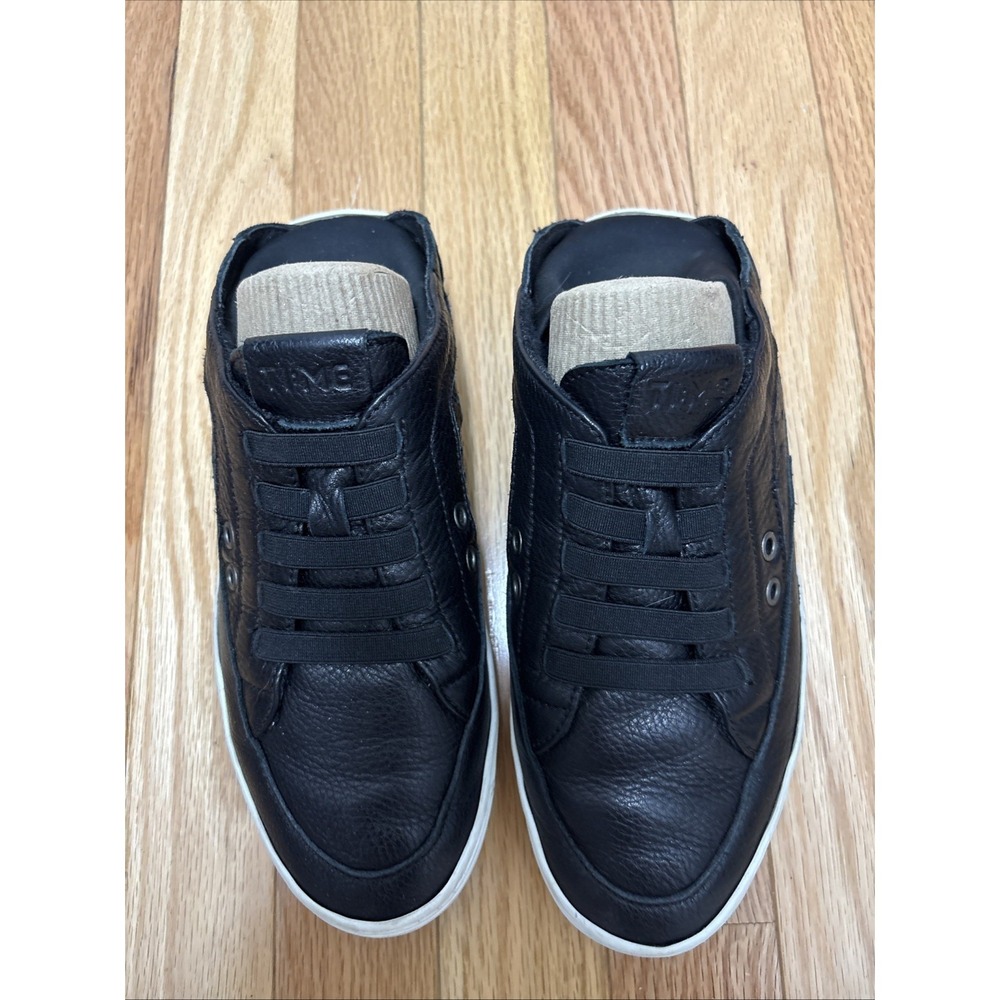 TI:ME Performance Relaxation Sneaker Slipper‎ Leather Wool Comfort - Black 7.5